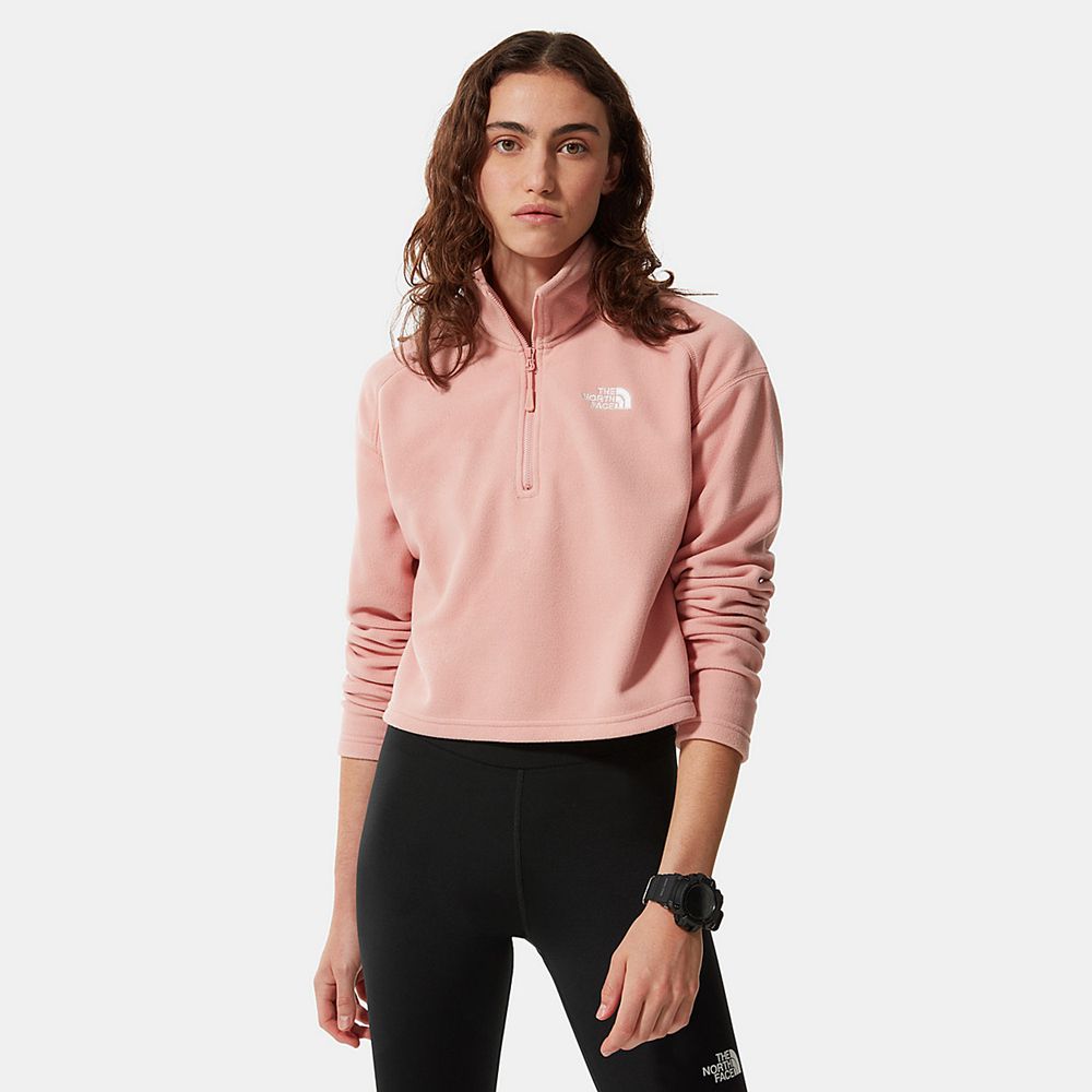 The North Face Fleece Womens Australia - The North Face Cropped Glacier Rose (APN-051487)